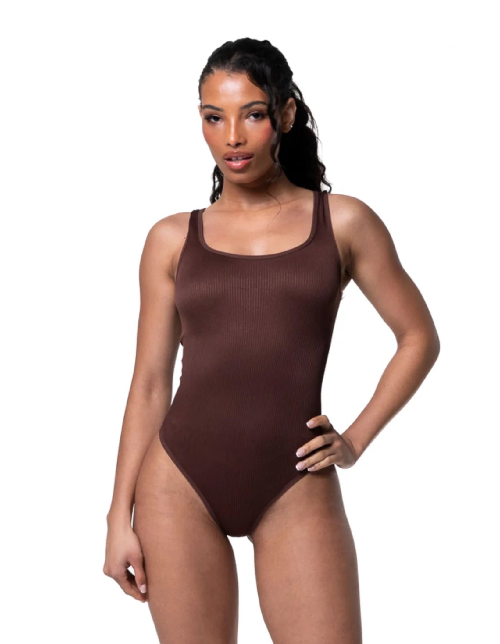 Ribbed Snatched Shapewear Bodysuit