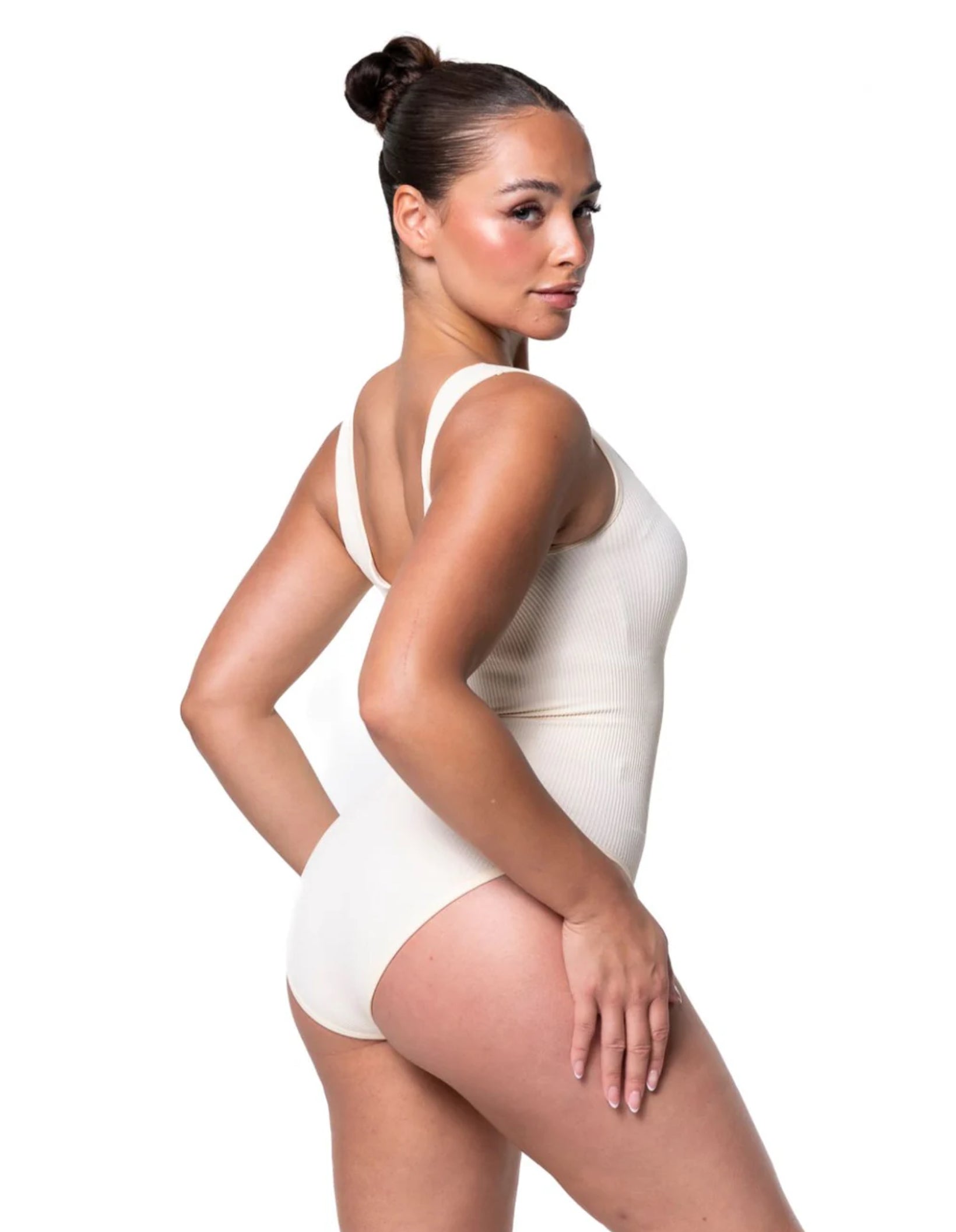 Ribbed Snatched Shapewear Bodysuit